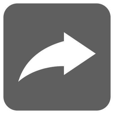 Düz kare vektör simge Yinele