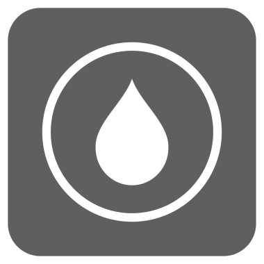 Düz kare vektör simge damla