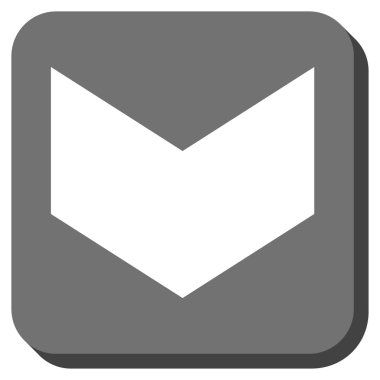 Yuvarlatılmış Kare vektör simgesi aşağı yön