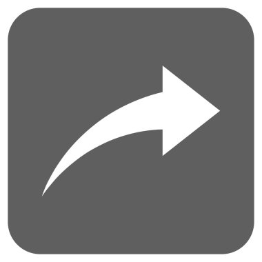 Düz kare vektör simge Yinele