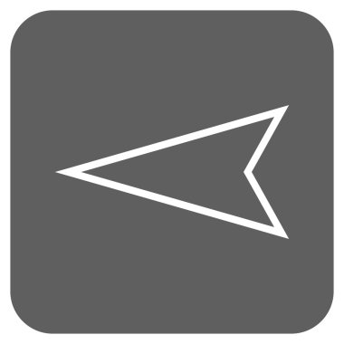 Düz yaptı işaretçi vektör simgesi kare