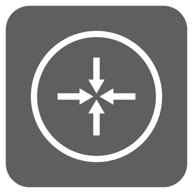 Etkisi oklar düz kare vektör simgesi