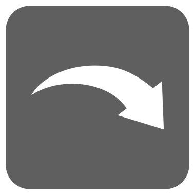 Düz kare vektör simge Yinele