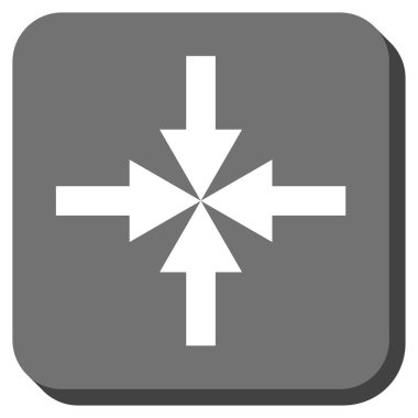 Oklar yuvarlatılmış kare vektör simge sıkıştırmak