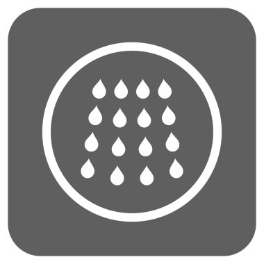 Damla düz kare vektör simgesi