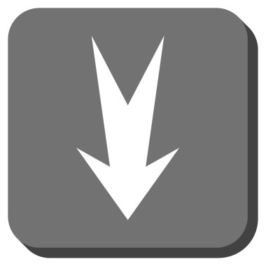 Yuvarlatılmış Kare vektör simgesi aşağı ok