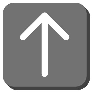 Yuvarlatılmış Kare vektör simge yukarı ok