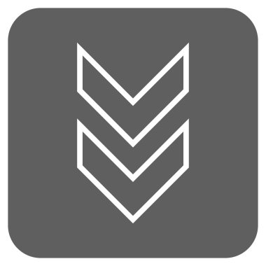 Düz kare vektör simgesi kaydır