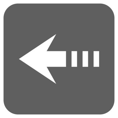 Vektör simge sol düz kare göndermek