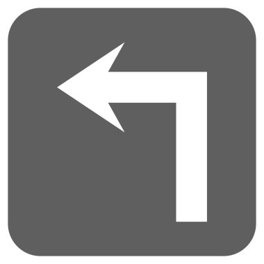 Sol düz kare vektör simge açmak