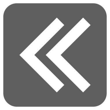 Sol düz kare vektör simge vardiya