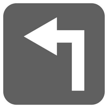 Sol düz kare vektör simge açmak