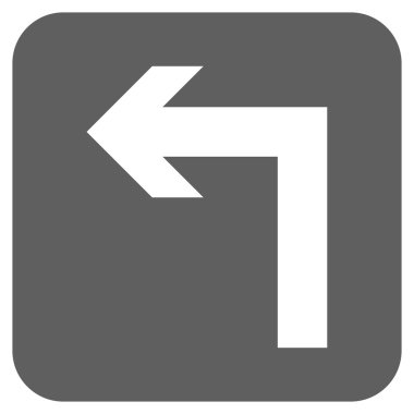 Sol düz kare vektör simge açmak