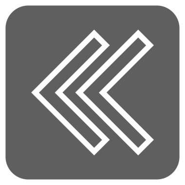 Sol düz kare vektör simge vardiya