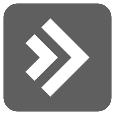 ÜST KRKT değil düz vektör simgesi kare