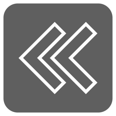 Sol düz kare vektör simge vardiya