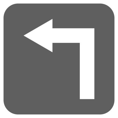 Sol düz kare vektör simge açmak