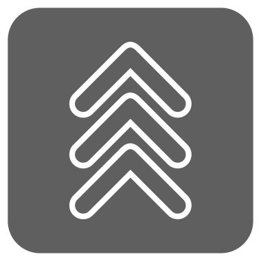 İşaretçi düz kare vektör simge kadar üçlü