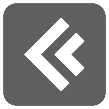 Sol düz kare vektör simge vardiya