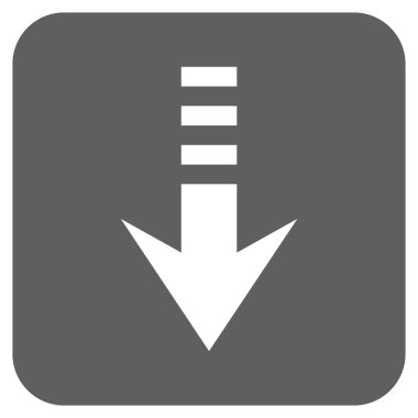 Düz kare vektör simgesi gönder