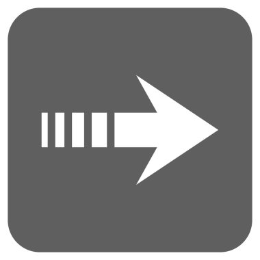 Vektör simgesi doğru düz kare göndermek