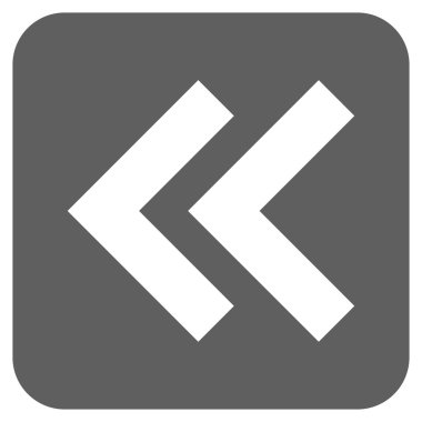 Sol düz kare vektör simge vardiya