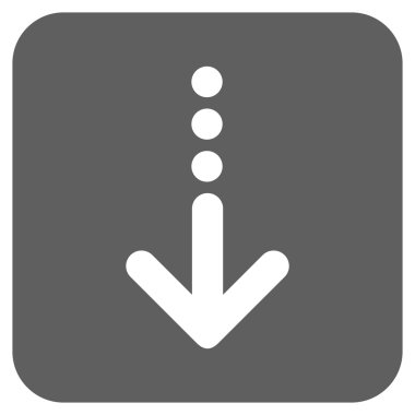 Düz kare vektör simgesi gönder