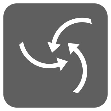 Oklar düz kare vektör simge girdap