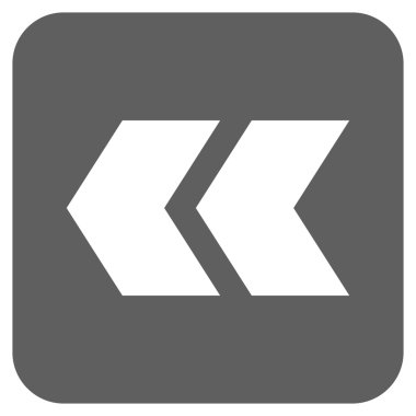 Sol düz kare vektör simge vardiya