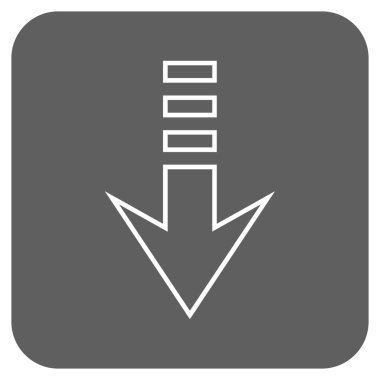 Düz kare vektör simgesi gönder