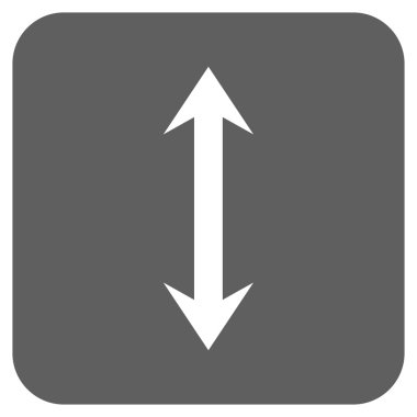 Vektör simge Dikey Çevir düz kare