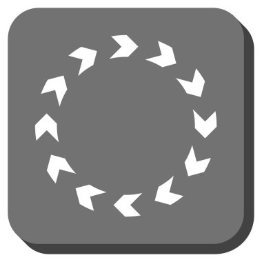 Dolaşım yuvarlatılmış kare vektör simgesi