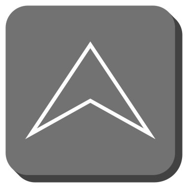 Yuvarlatılmış Kare vektör simge yukarı ok ucu