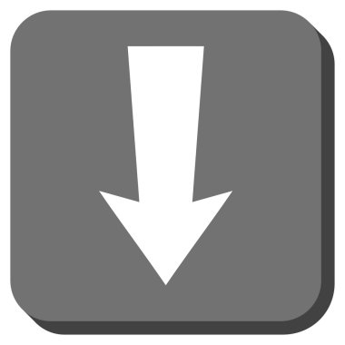 Yuvarlatılmış Kare vektör simgesi aşağı ok