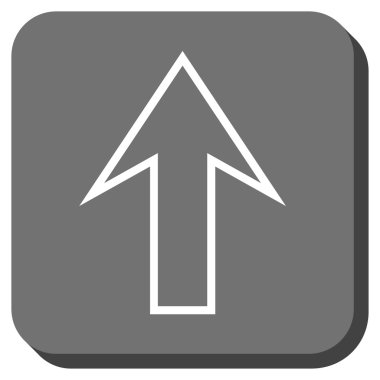 Yuvarlatılmış Kare vektör simge yukarı ok