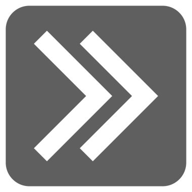 ÜST KRKT değil düz vektör simgesi kare