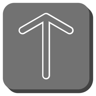 Yuvarlatılmış Kare vektör simge yukarı ok