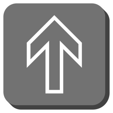 Yuvarlatılmış Kare vektör simge yukarı ok