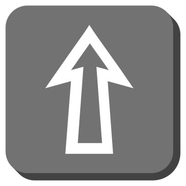 Yuvarlatılmış Kare vektör simge yukarı ok