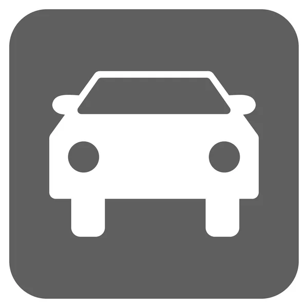 Icono de vector cuadrado plano de coche — Archivo Imágenes Vectoriales