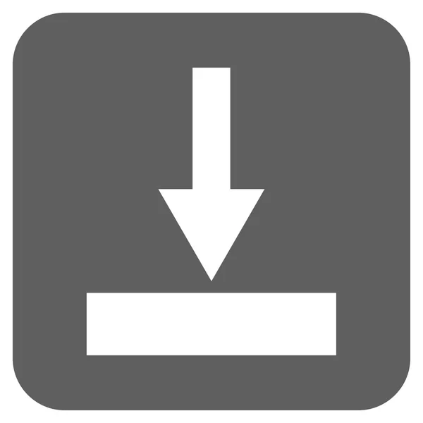 Déplacer l'icône vectorielle carré plat du bas — Image vectorielle