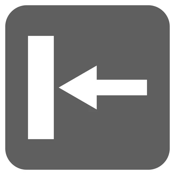 Mover izquierda plana cuadrada Vector icono — Archivo Imágenes Vectoriales