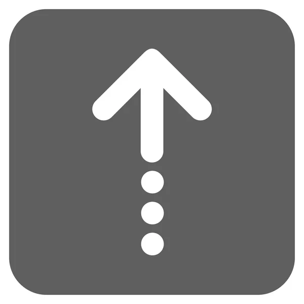 Poslat nahoru ploché čtvercové vektorové ikony — Stockový vektor