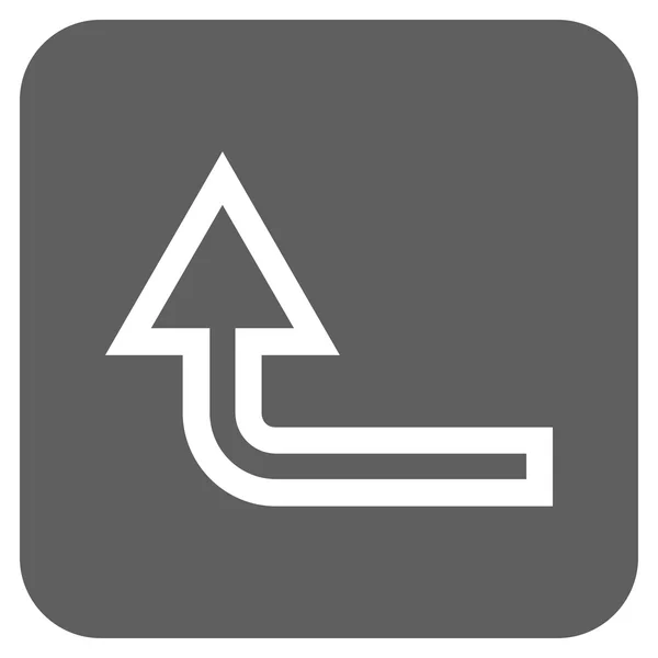 Podkręć płaskiego kwadratu wektor ikona — Wektor stockowy