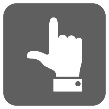 El işaretçisi düz yukarı vektör simgesi kare