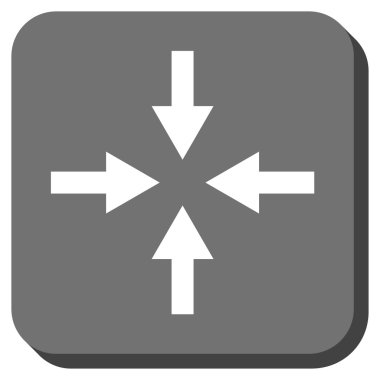 Oklar yuvarlatılmış kare vektör simge sıkıştırmak