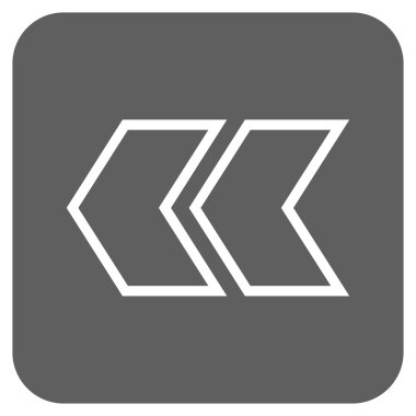 Sol düz kare vektör simge vardiya