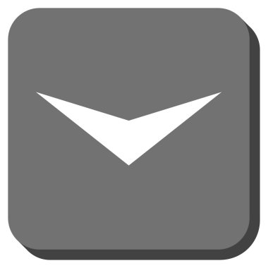 Yuvarlatılmış Kare vektör simgesi aşağı ok ucu