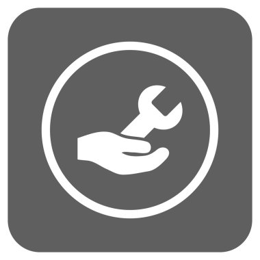 Vektör simge Onarım Servisi düz kare