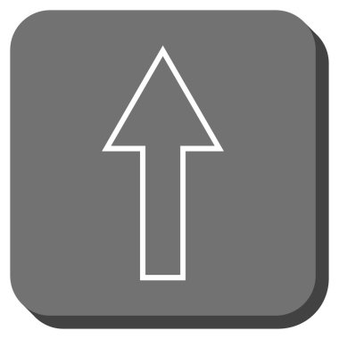 Yuvarlatılmış Kare vektör simge yukarı ok